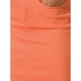 thumbnail image 5 of DARING DIVA Women's Jean Back Vent Midi Length Denim Skirts XL Red Orange, 5 of 6