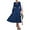 Dark Blue, variant on Womens Long Sleeve Maxi Dress Fall Trendy Elegant V Neck Flowy Wedding Guest Holiday Formal Long Dresses