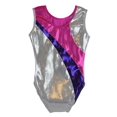 thumbnail image 2 of O3GL057 Obersee Girls Gymnastics Leotard One-Piece Athletic Activewear Girl's Dance Outfit Girls' & Women's Sizes - Silver Curve, 2 of 3