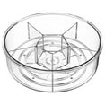 thumbnail image 2 of promotion! 6 Grid Rotating Storage Tray Kitchen Desktop Seasoning Bottle Storage Rack Turntable Transparent PET Fruit Tray Storage Box Mason Jars for Food Storage, 2 of 8