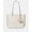 Light Cream, variant on Kate Spade Women's Tessa Tote Bag with Charm in Refined Grain Leather Black