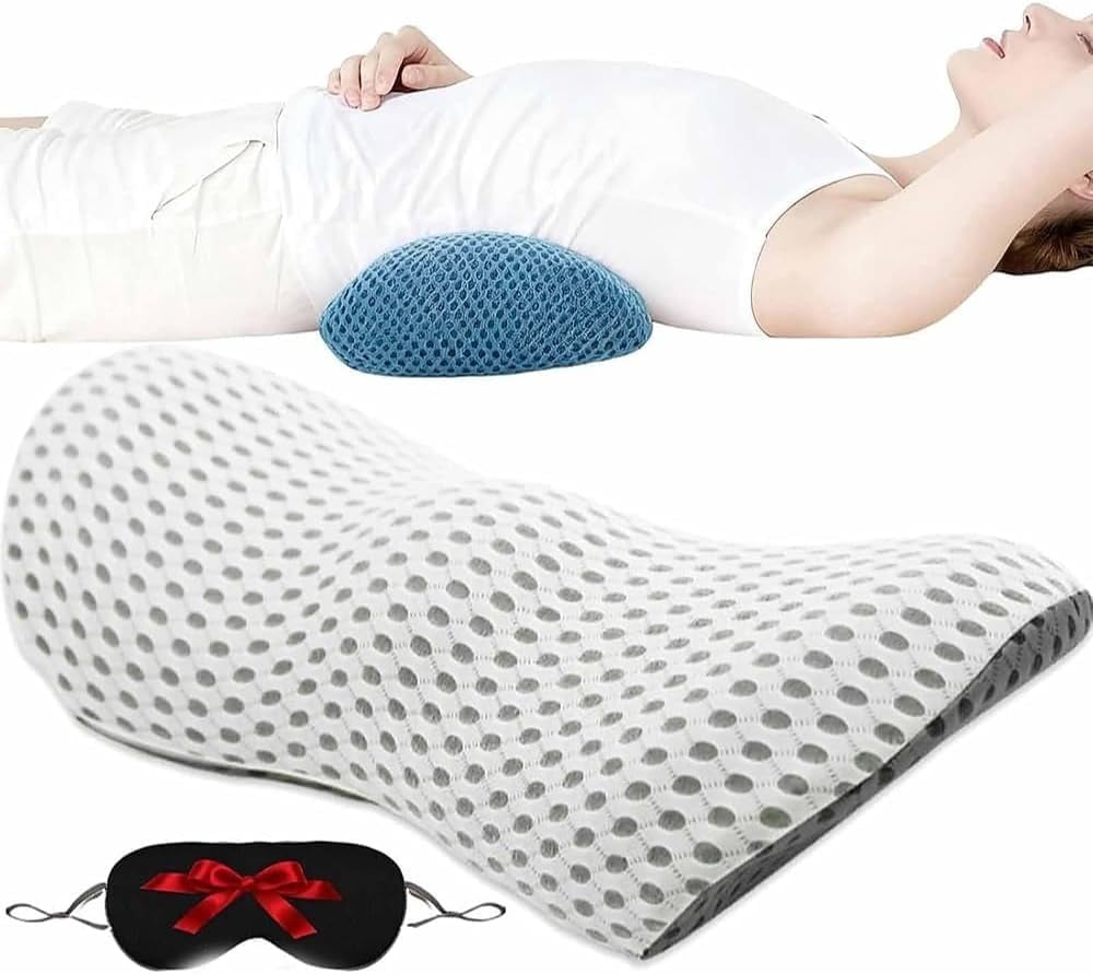 Original Neocushion Lumbar Support Pillow, 2026 New Lumbar Support Pillow, Memory Foam Lumbars Pillows for Back Pain and Sleep Discomfort, Durable, Breathable and Stylish (White)