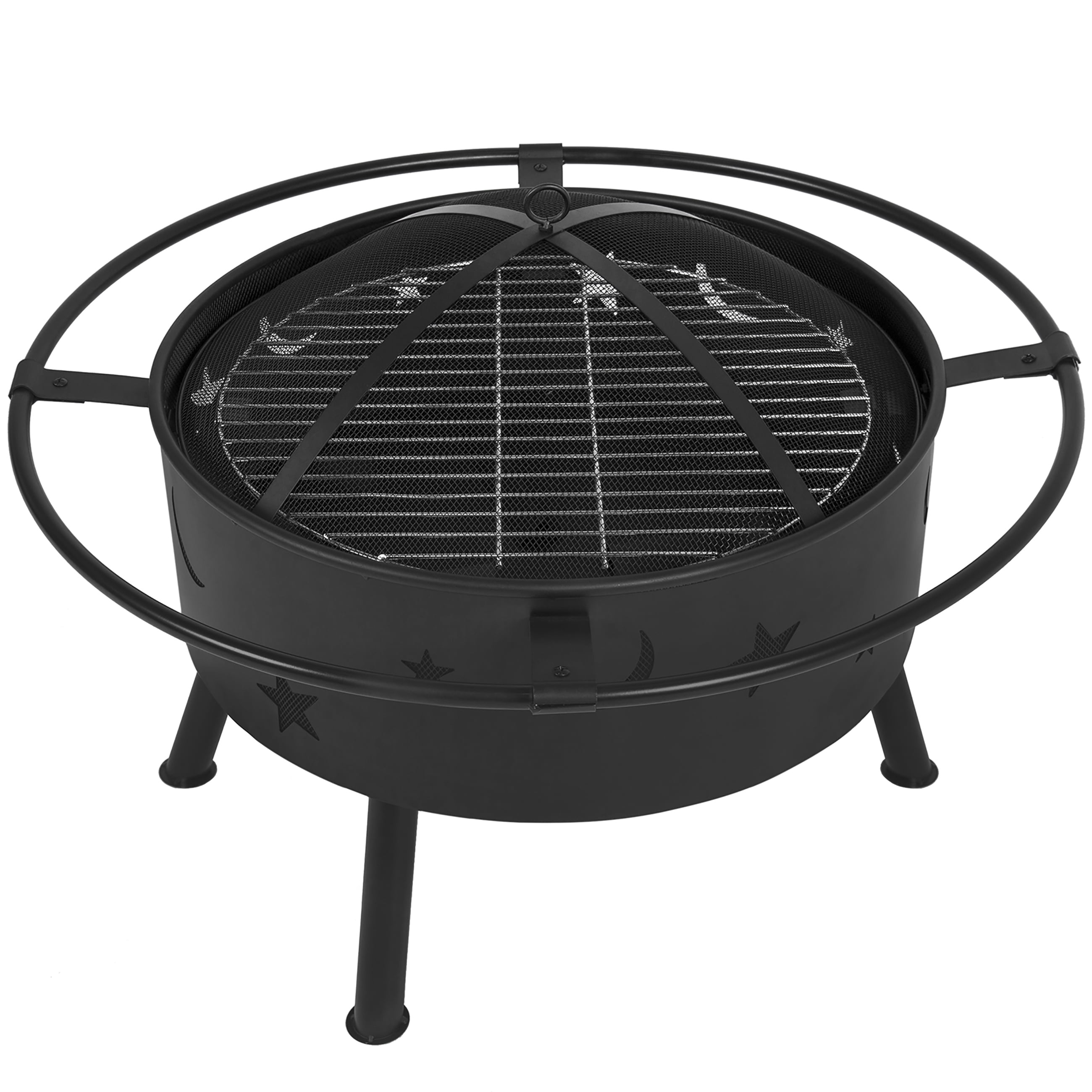 Best choice products 30 fire pit bbq grill firebowl patio fireplace firepit