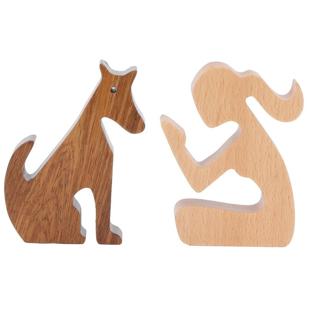 Dog Memorial Gifts Wooden Lovely Sculpture Dog Loss Sympathy Gift Safe For Office For Friends For Pet Passing Away A Type 14x10.5x2cm Walmart