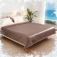thumbnail image 4 of SUNNY HEAT Cooling Summer Comforter Twin Size 60"x80", Double-Sided Breathable Silk Summer Blanket for Hot Sleepers,Cocoa Brown, 4 of 7