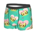 thumbnail image 2 of Disketp Avocado Lovers Men'S Boxer Briefs,Soft And Breathable Cotton Underwear With Comfortflex Waistband, 2 of 9