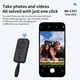 thumbnail image 4 of Control Remoto Inalámbrico Bluetooth 5.3 con Botón de Obturador Recargable Tipo C para Navegación y Lectura de Novelas, Color Negro., 4 of 10