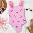 thumbnail image 4 of ATOGUTA Swimsuits for Girl One-Piece Bathing Suits Kids Sport Summer Beach Swimwear Size 4T-7, Pink, 4 of 6