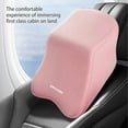 thumbnail image 6 of Litrail Memory Foam Car Neck Pillow Lumbar Back Support Cushion - Breathable Velvet Headrest for Car, Plane, Home - Relieve Stress, Body-Conforming Ergonomic Design, 14x40x31cm, 6 of 6
