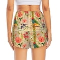 thumbnail image 4 of Goofa Vintage Bird Printed Women 2 in 1 Running Shorts,Quick Dry Athletic Workout Shorts,High Waisted Athletic Shorts with Liner Pockets-X-Large, 4 of 9