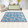 thumbnail image 3 of SKYSONIC Old Pink Shells Mermaid Word Lightweight Carpet Mats Area Soft Rugs Floor Mat Doormat Decoration for Rooms Entrance 36x24 inches, 3 of 6