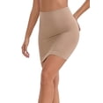 thumbnail image 5 of INSPIRE CHIC Women's Underskirts High Waist Tummy Control Half Slip with Butt Lifter Shaper Shorts S Apricot, 5 of 6