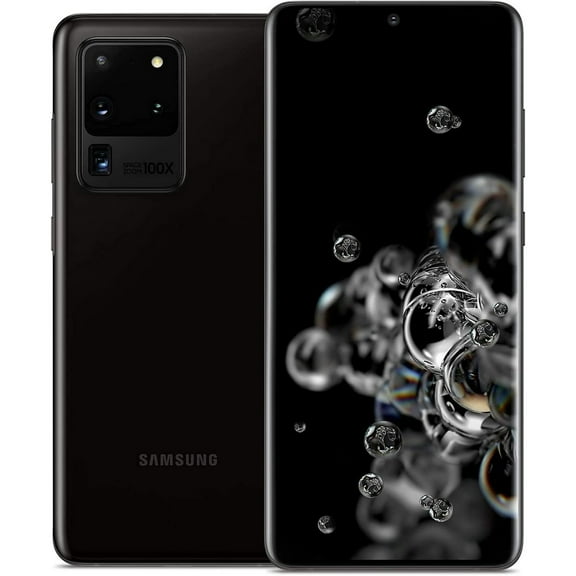 Pre-Owned Samsung Galaxy S20 Ultra 5G 128GB AT&T Locked SM-G988 (2020) - Black