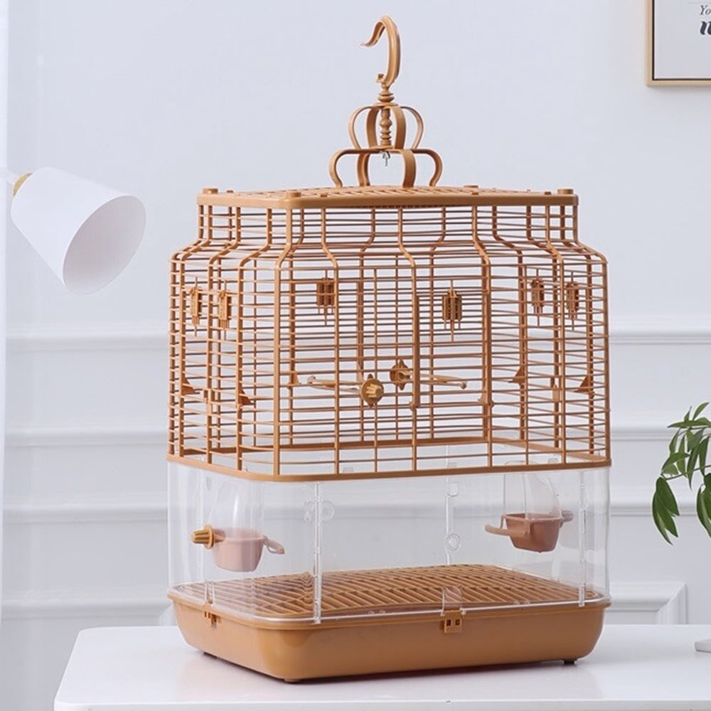 Large Bird Cage Anti Scattering Parrot Peony Home Villa Bird Cage Can be Hung and Stacked