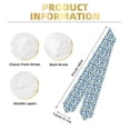 thumbnail image 3 of Easygdp Golden Blue Snowflakes Unisex Adult Graduation Stole Shawl 36" Long for Academic Commencements Shawl-Sharp Corner, 3 of 7