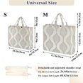 thumbnail image 2 of FORMRS Womens Corduroy Tote Bag Crossbody Shoulder Handbag with Pocket, Light Gray Pattern, 2 of 7