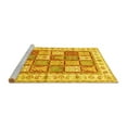 thumbnail image 2 of Ahgly Company Machine Washable Indoor Rectangle Persian Yellow Traditional Area Rugs, 6' x 9', 2 of 4