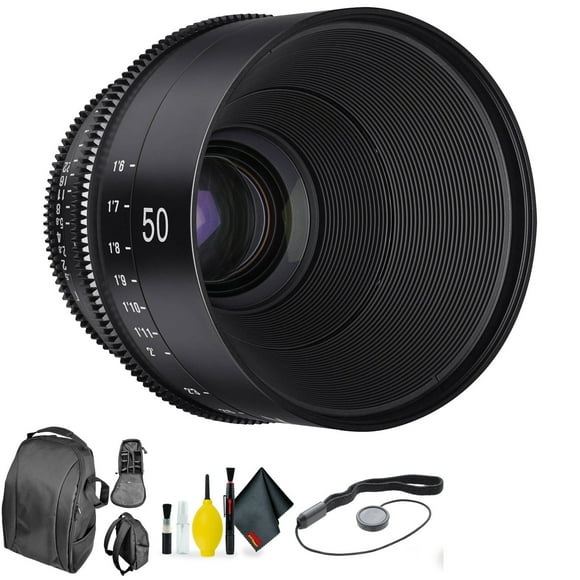 Xeen by Rokinon 50mm T1.5 for PL + Deluxe Lens Cleaning Kit