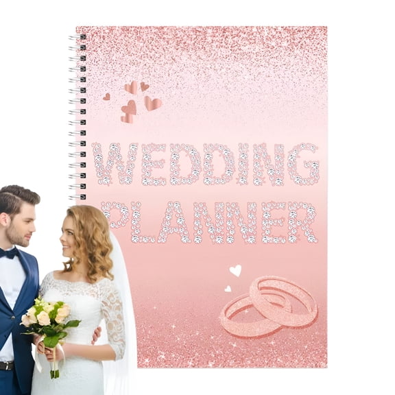 CCOCC Wedding Planner Book And Organizer Sparkling Wedding Planner Organizer With Checklist Detailed Budget Management Marriage Supplies For Groom Bride
