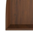 thumbnail image 3 of Yowos Corner Bookshelf, 5 Tier Walnut Bookcase Modern Wavy Wall Shelf Small Storage Rack Stylish Accent for Small Space, Plant Stand, 3 of 10