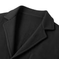 thumbnail image 5 of USNSM Mens Shawl Collar Blazer Knit Sweater Fashion Cardigan Button Down Jacket Slim Fit Open Front Long Sleeve Coats Black XXL, 5 of 6