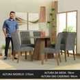 thumbnail image 4 of Juego de Comedor Mesa y 6 Sillas Madesa Fabiana Marrón/Gris, 4 of 11