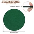 thumbnail image 2 of Uxcell 5.5 Inch Diameter Lamp Base Felt, 12Pack 3mm Thickness Round Soft Adhesive Felt, Dark Green, 2 of 7
