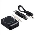 thumbnail image 3 of Adaptador Bluetooth 5.3 AUX para Coche Receptor de Audio Bluetooth Adaptador de Música para Coche con Cancelación Micrófonos Incorporados Manos Negro, 3 of 5
