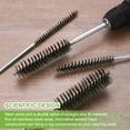 thumbnail image 5 of 2pcs Pipe Cleaners Brush Set 0.32 Inch Stainless Steel Bristles Cleaning Brush with Ergonomic Handle for Bottles Straws Pipes Keyboards Tubes, Silver, 5 of 7