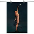 thumbnail image 2 of Vintage Woman Fantasy Gothic Academia Antique Painting Reaching For The Moon Poster Dark Academia Witchy Wall Art Night Sky Print Modern Aesthetic Bedroom Wall Decor 12x16in Unframed, 2 of 14