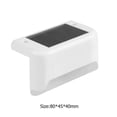 thumbnail image 3 of Bombilla 4pcs LED al aire libre pared solar escalera luz IP65 porche jardín lámpara (blanco cálido) Wdftyju Para estrenar, 3 of 3