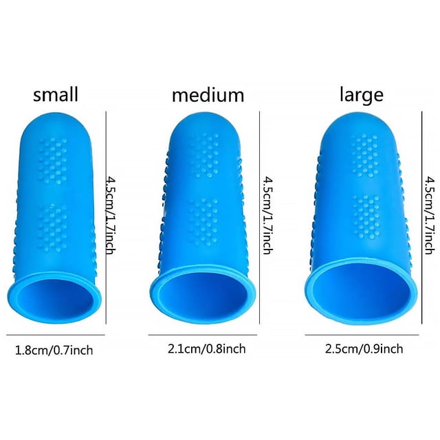 Guante de silicona para la yema del dedo, manualidades para manualidades, antideslizante, antiescarcha, aislante térmico, protector para la yema del dedo, 12 piezas Advancent AF0125-01B