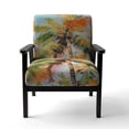 thumbnail image 4 of Designart "A Single Palm Tree VII" Multi-Color Floral Upholstered Accent Chair - Traditional Arm Chair For Bedroom, 4 of 5