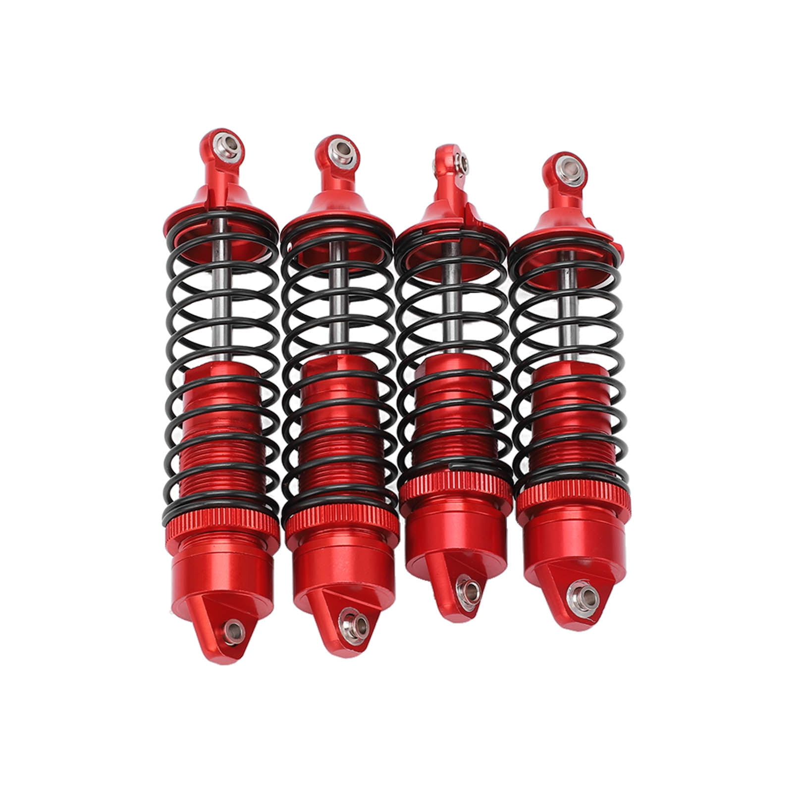  RC Shocks Absorber Set, Front and Rear Suspension Damper  Reduces Vibration Elastic Spring Thread Design for Remote Control Vehicle(Red),Model  Car Accessories : Automotive