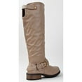 thumbnail image 4 of Qupid RELAX-39 Basic Casual Knee High Stacked Heel Buckle Riding Boot, 4 of 4