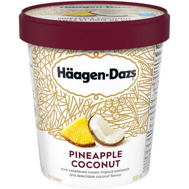 Crème glacée HÄAGEN-DAZS® Ananas et noix de coco 500 ml