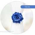 thumbnail image 4 of BrowQuartz ABS Curtain Tieback Solid Color Cute Stylish Flower Shape Decorative Replacement Household Living Room Buckle Fastener Blue, 4 of 6