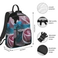 thumbnail image 2 of Vsdgher Blue Lipped Pit Viper And Three Pink Roses Pattern Travel Laptop Backpack,Lightweight Backpack Travel Hiking Daypack Backpack Work Bag for Men Women, 2 of 7