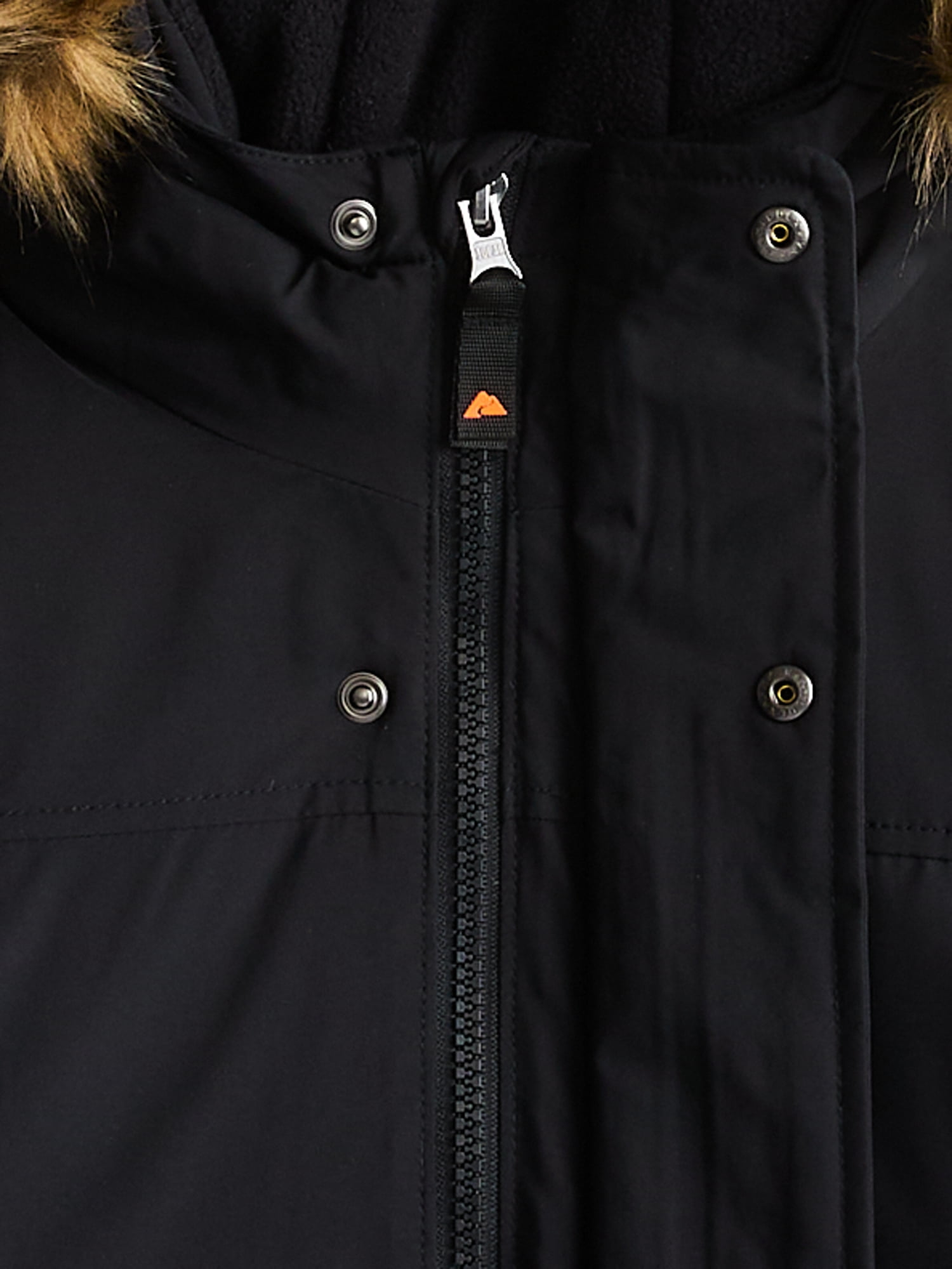 Ozark Trail Boys' Parka Jacket with Faux Fur Hood, Sizes 4-18