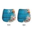 thumbnail image 3 of Balery Shells and Starfish Pantalones cortos deportivos para mujer con forro y dos bolsillos, elásticos, para entrenamiento, gimnasio, yoga-XX-Large, 3 of 7