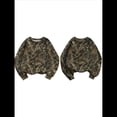 thumbnail image 3 of Sudadera con Estampado de Camuflaje para Mujer, Larga, Estilo Vintage Y2K, Estilo Urbano Cuello Redondo S, 3 of 7