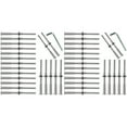 thumbnail image 1 of 40Pcs Invisible Turnbuckle Hand Swage Threaded Stud Hex Head Fitting Receiver Terminal for 1/8 Inch Cable Railing,40pcs * threaded terminal studs 2pc * wrench,silver, 1 of 7