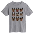thumbnail image 2 of Instant Message - Reindeer Emoticons Short Sleeve Graphic T-Shirt, 2 of 6