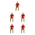 thumbnail image 3 of Wweixi 1/87 Diorama Graffiti Figure Characters Resin People Train Layout boy red 5Set, 3 of 6