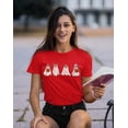 thumbnail image 2 of Hiding Ghost Dogs Halloween Outfit Pet Lovers Women's T-shirt, L, Red, 2 of 6