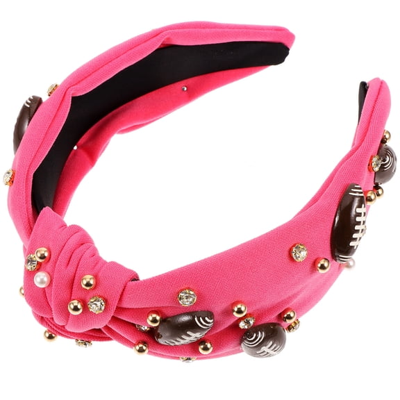 PTOOTP Thick Headband Rosy Cloth Knot Detail Versatile Accessory for Various Occasions