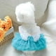thumbnail image 2 of Vestido para mascotas ANIAC Butterfly con tutú azul para perros pequeños, 2 of 5
