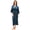Navy Blue 2, variant on PRODESIGN Satin Kimono Robe Women Long Silky Kimono Bathrobe Sleepwear Wedding Bridesmaid Robe