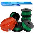 thumbnail image 6 of SF-080 String Trimmer Spool Line Replacement for Black and Decker GH3000, LST540, LST540B, GH3000BM String Trimmer 6PC SF-080-BKP Spool + 1PC 90583594N Cap, 6 of 9