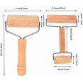 thumbnail image 3 of Rolling Pin Pizza Roller T-shape And H-shape Beech Wood For Baking Baking Accessories Pizza (2 Pcs), 3 of 3